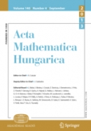 Acta Mathematica Hungarica